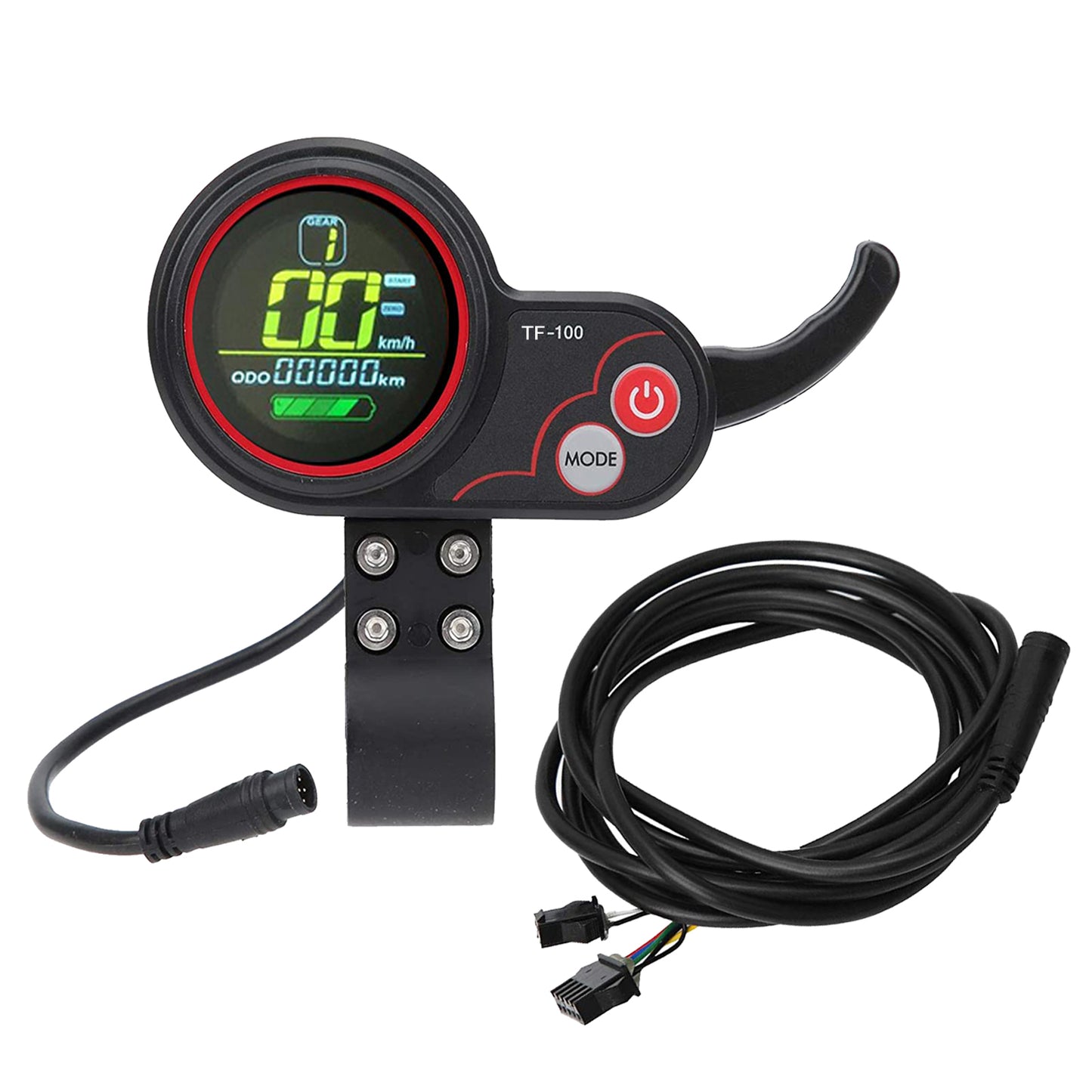 Electric scooter LCD instrument accelerator 2-in-1 thumb throttle
