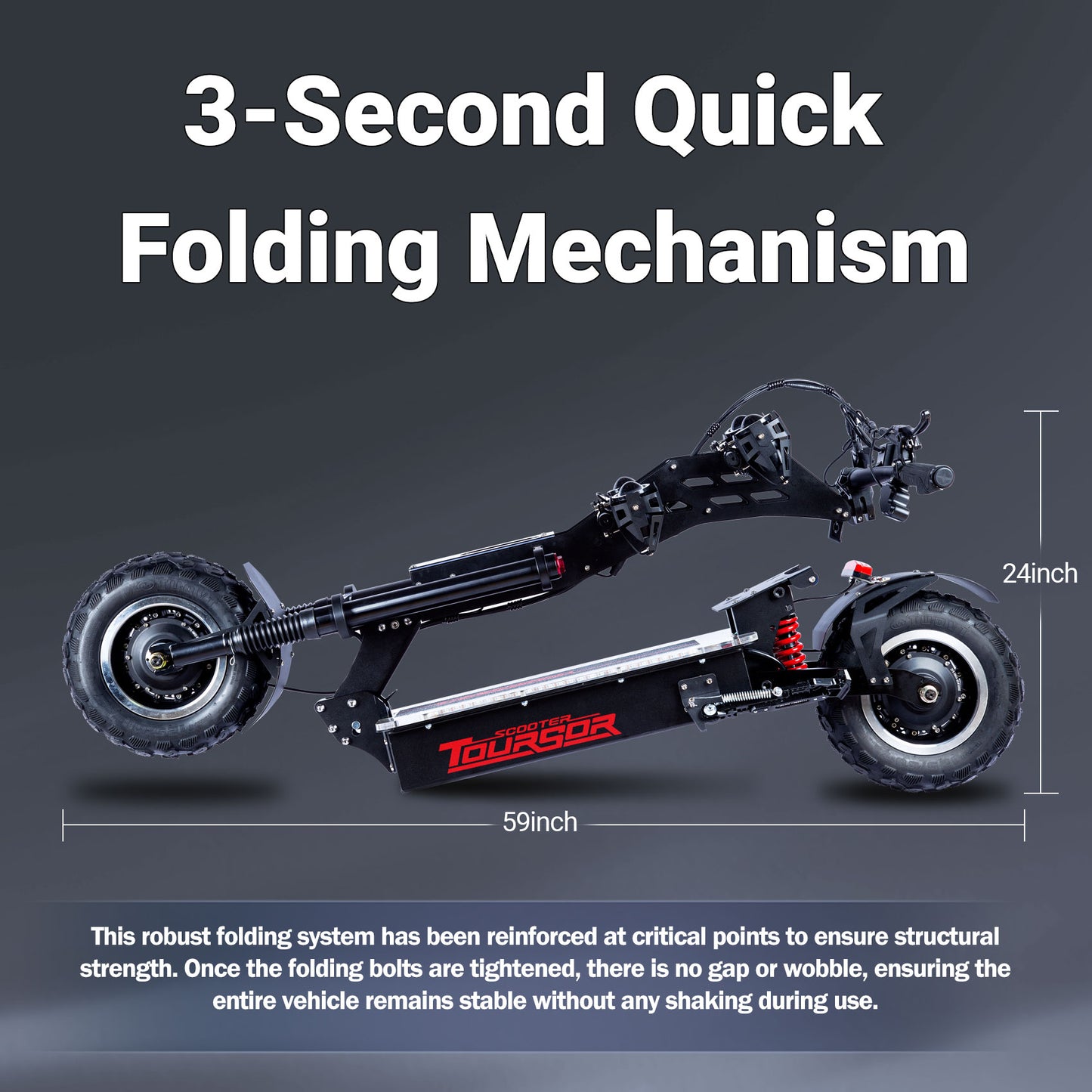 P4 10000W Folding Off-road Electric Scooter HWWH E-Scooter HWWHESCOOTER