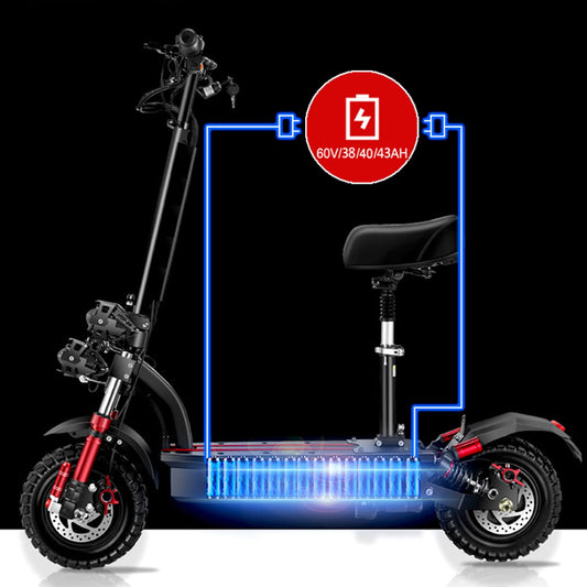 Electric Scooter Li-Battery 72V50A/45A E-Scooter (non-lead-acid battery) HWWH Accessories HWWHESCOOTER