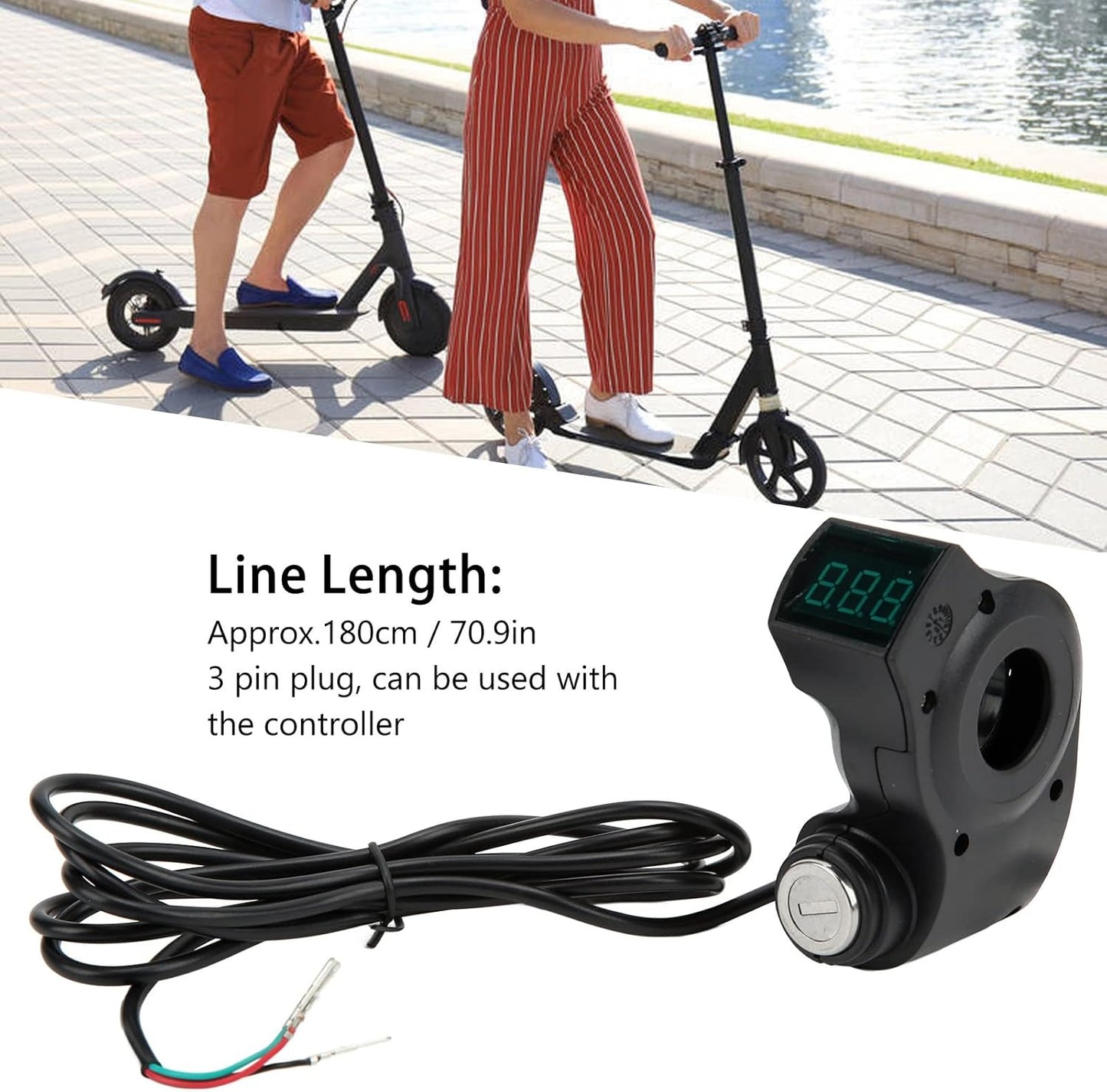 HWWH Electric Scooter Switch-On Lock with Two Keys