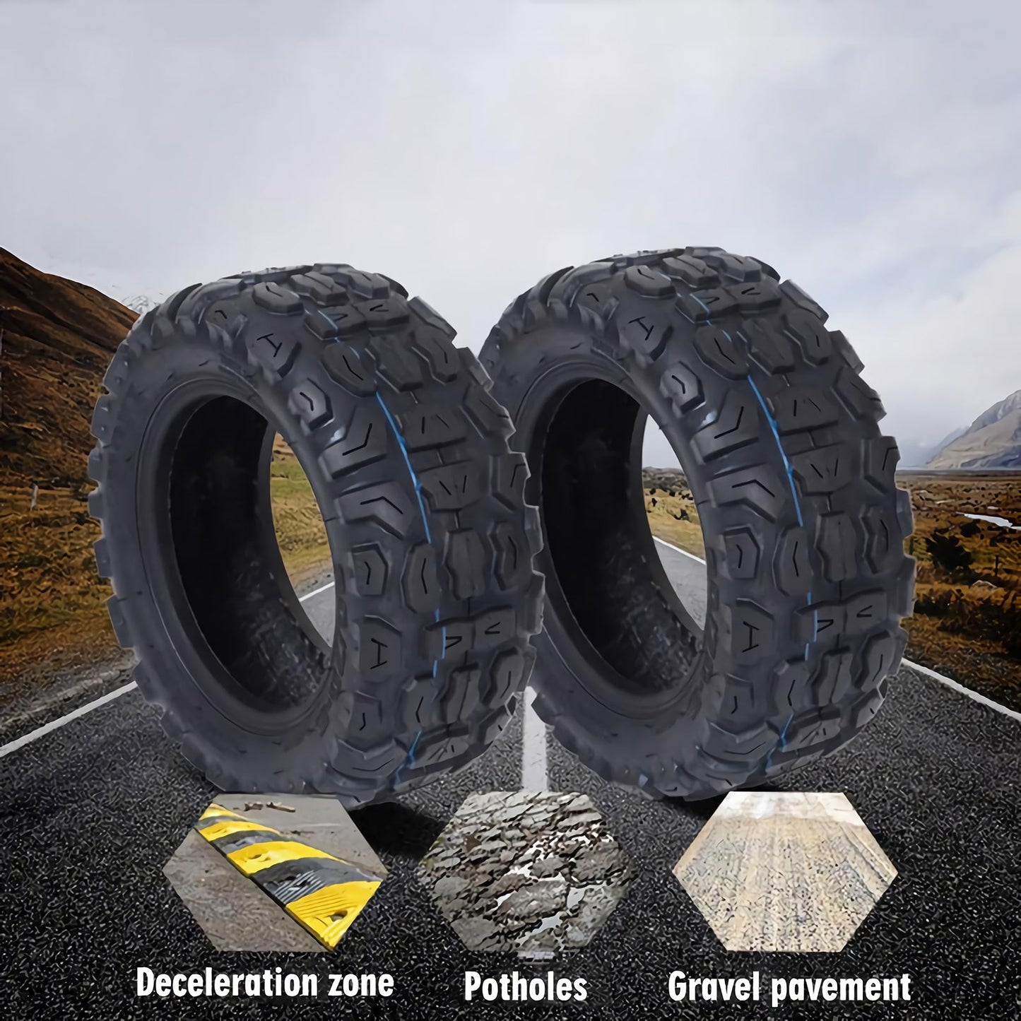 E lectric Scooter Off-road Vacuum Tire 11 inch 100/65-6,5 HWWH Accessories HWWHESCOOTER