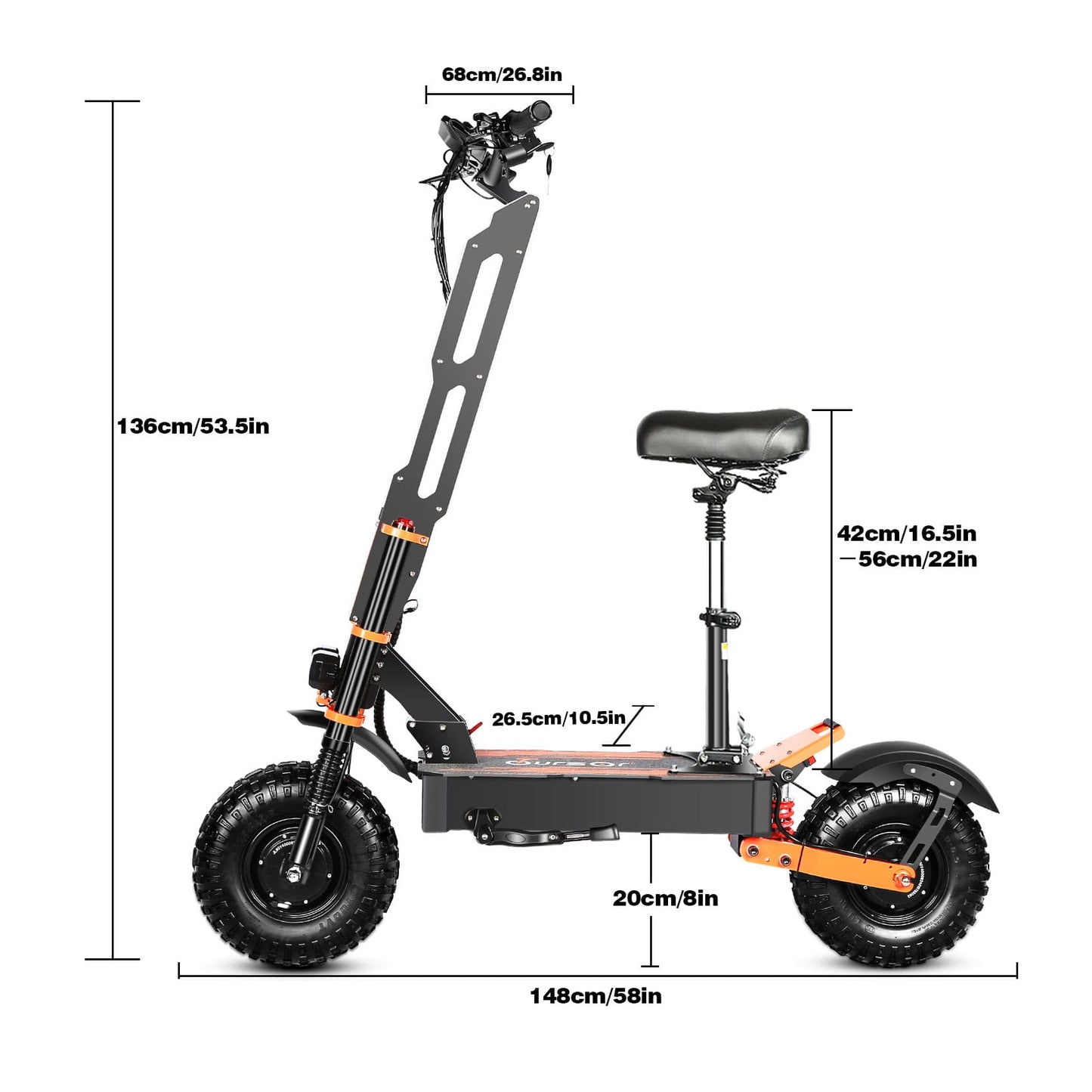 P8 8000W Adult Off-Road Electric Scooter HWWH E-Scooter HWWHESCOOTER