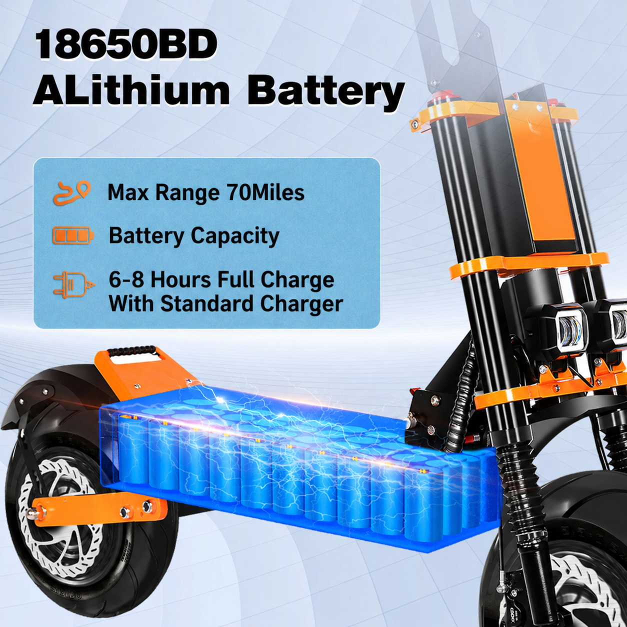 HWWH P8 Best Adult Off-Road Two Wheel Electric Scooter