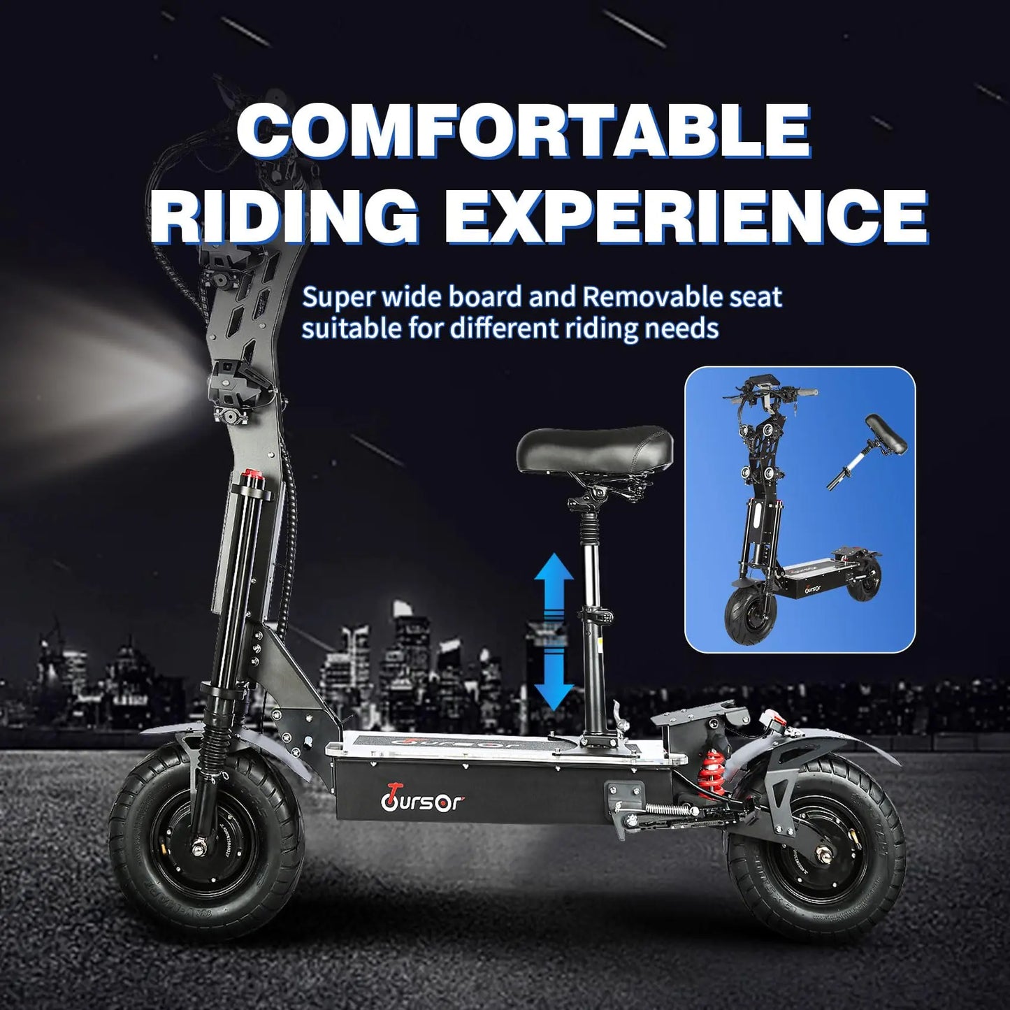 P3 10000W Folding Off-road Electric Scooter HWWH E-Scooter HWWHESCOOTER