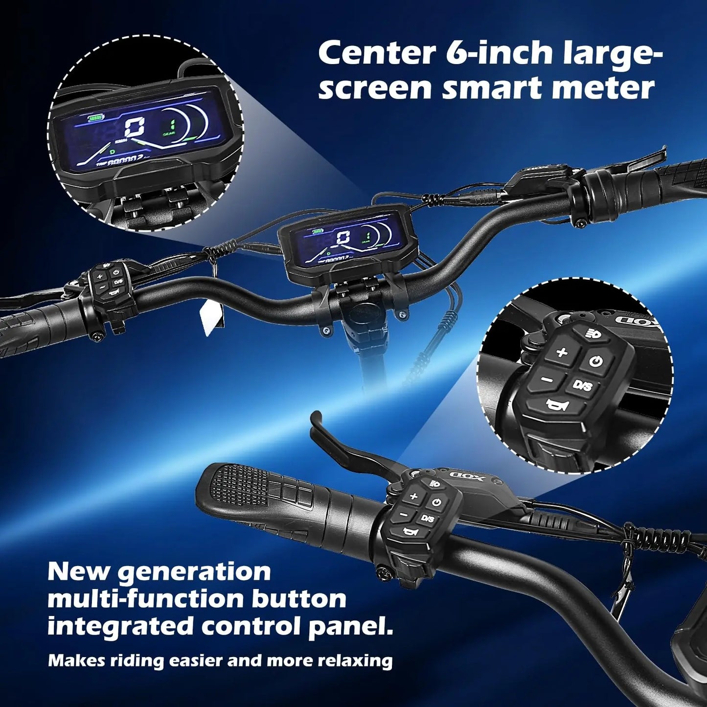 S3ZB-2 6000W Folding Off-road Electric Scooter HWWH E-Scooter HWWHESCOOTER
