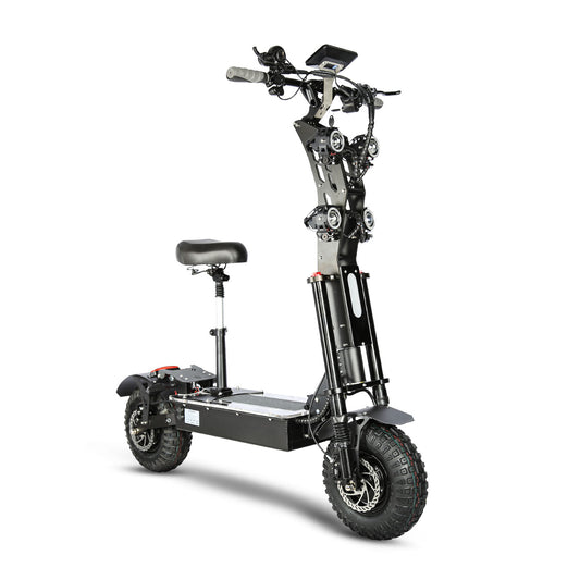 HWWH P4 Electric Scooter Adult Folding Off-road E Scooter Power 8000W Dual Motors Top Speed 60 Mph 14-inch off-road Tubeless Tire 60V 40AH Lithium Battery with a Max Range of 100KM