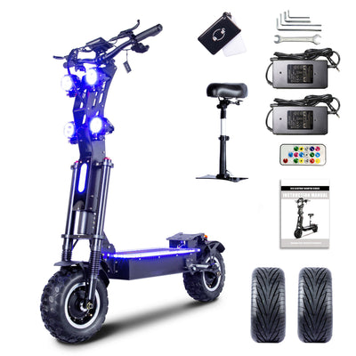 P4 10000W Folding Off-road Electric Scooter HWWH E-Scooter HWWHESCOOTER