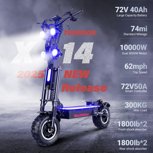 P4 10000W Folding Off-road Electric Scooter