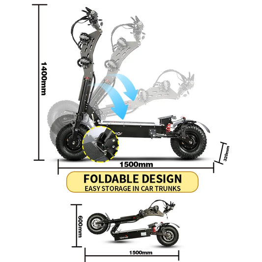 HWWH X5 48V18A 1200W Motor City Electric Scooter - HWWH
