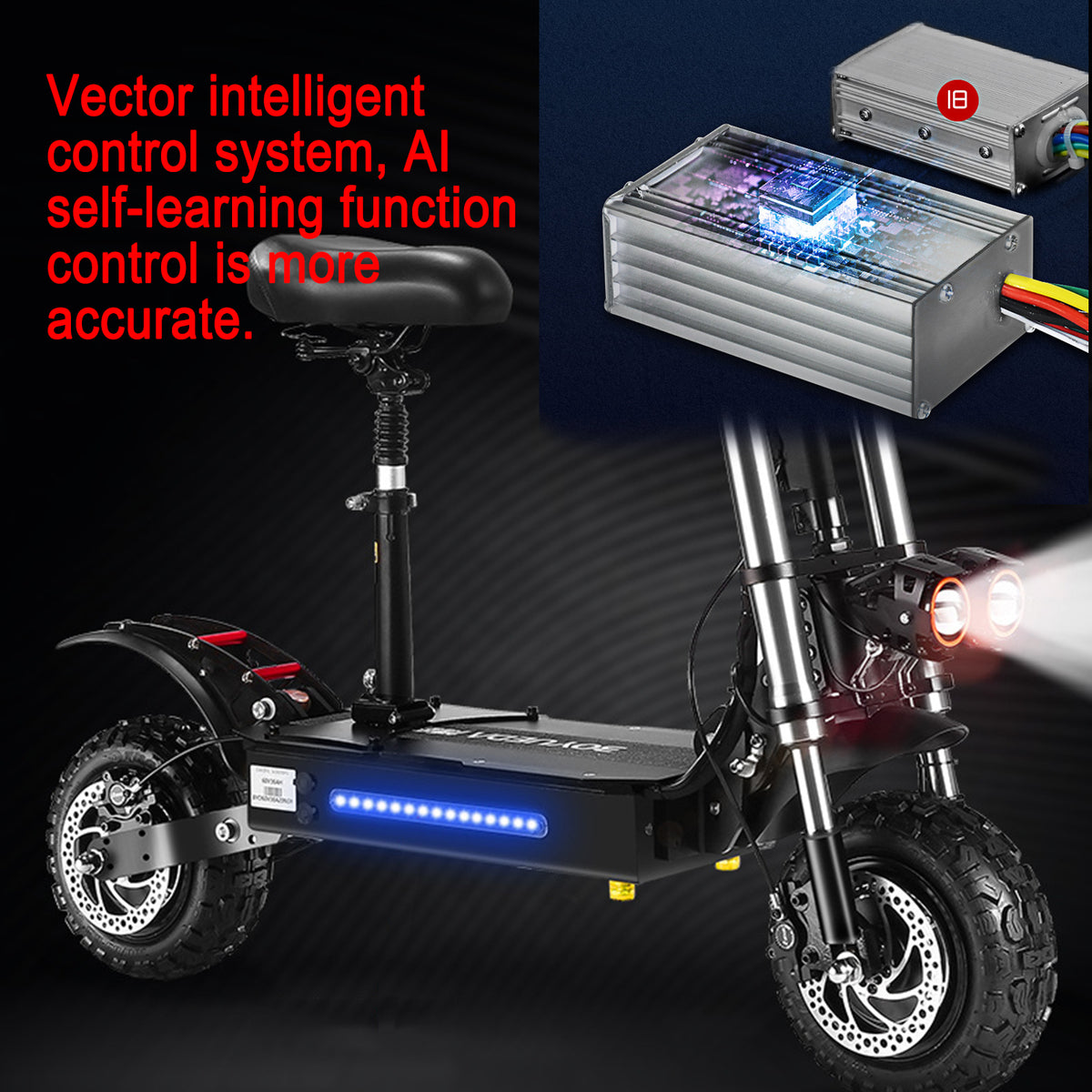 Electric scooter controller, DC hub motor single/dual drive controller, suitable for HWWH electric scooters HWWH Accessories HWWHESCOOTER