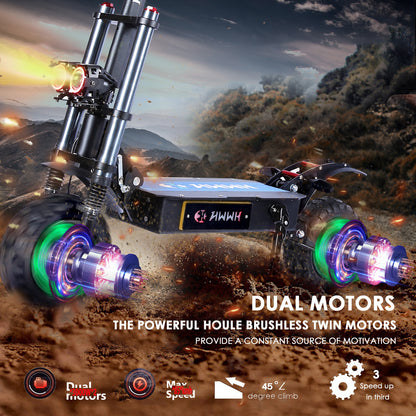 HWWH S3ZB-2 Foldable Off-Road Electric Scooter for adults