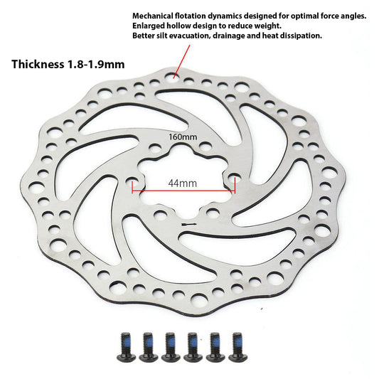 HWWH Pair of brake discs for electric scooters 160mm OD 40mm ID HWWH Accessories HWWHESCOOTER