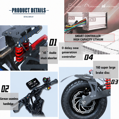 P3 Folding Off-road Electric Scooter