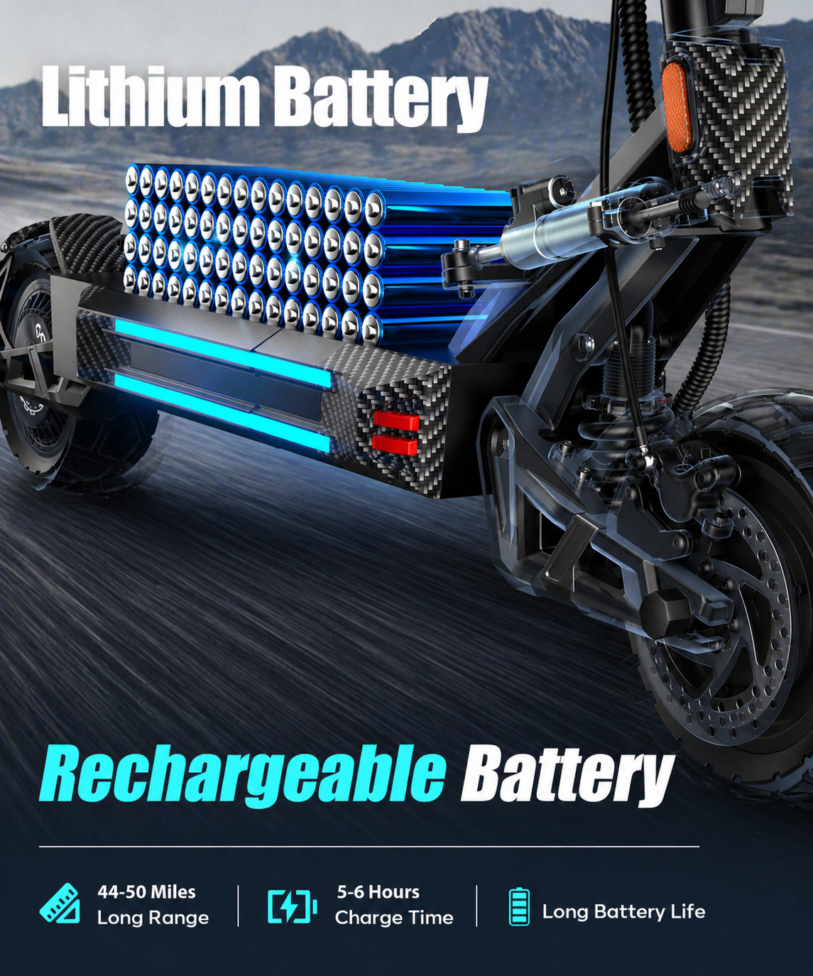 P5 Dual-Drive Smart Elektroroller für Erwachsene | Offroad-Elektroroller