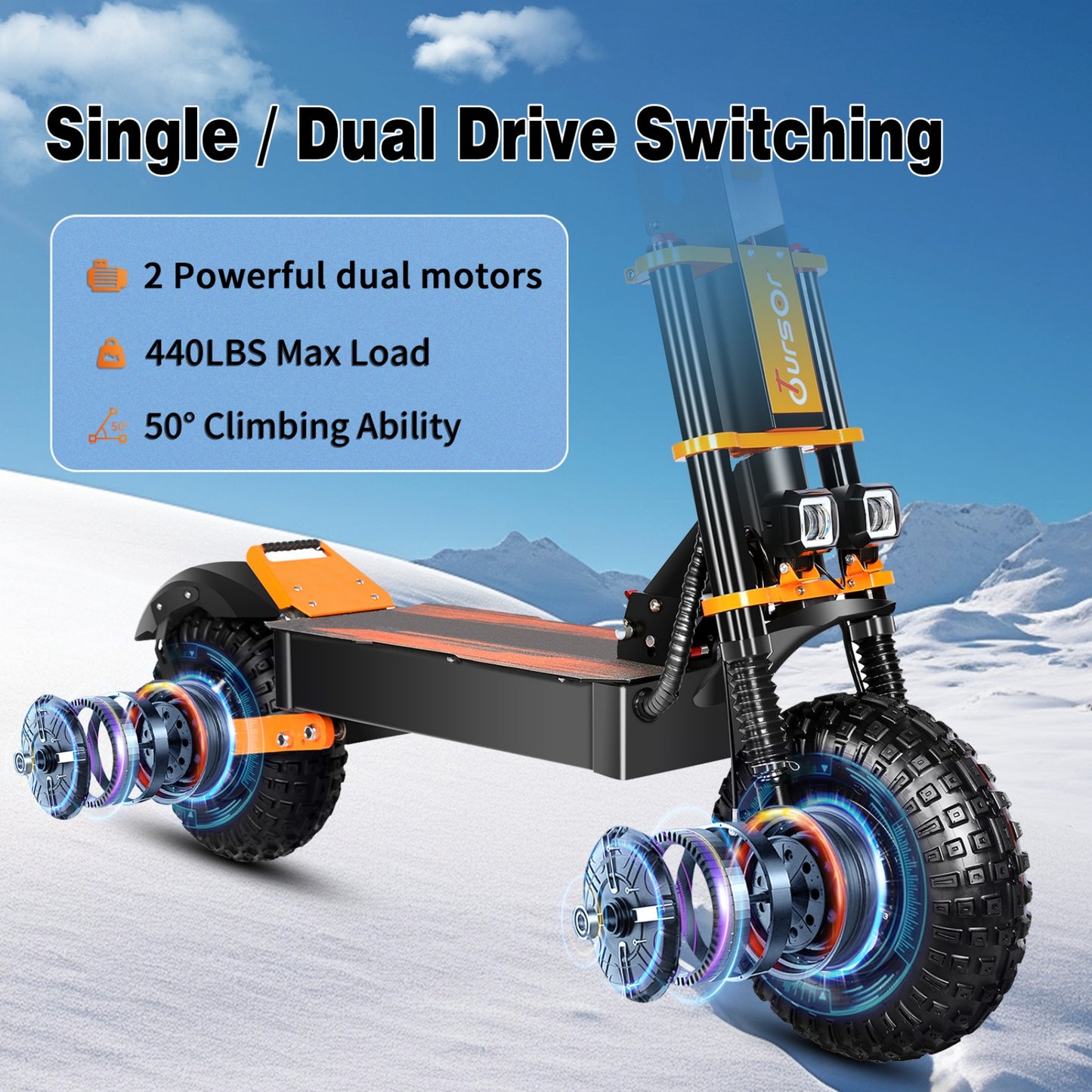 P8 Adult Off-Road Electric Scooter