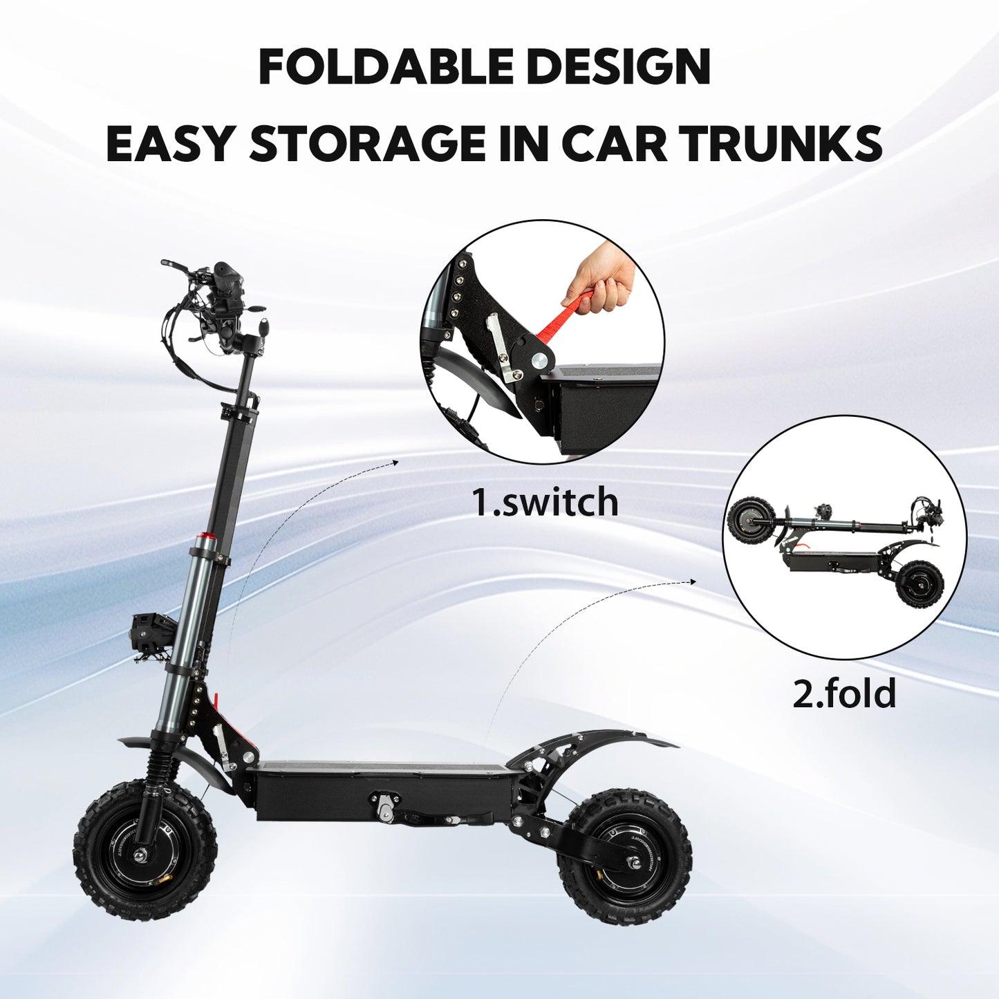 HWWH S3 professional Adults Off Road Two Wheel Electric Scooter